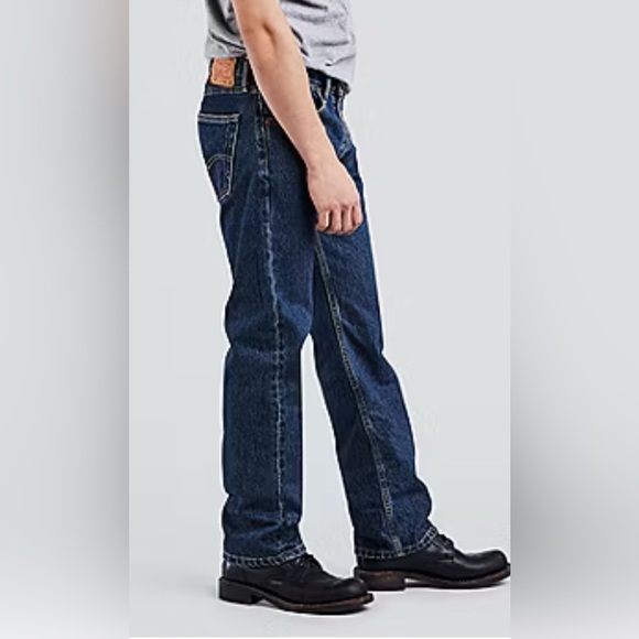 Levi's 505 Regular Straight Leg Jeans 42x29 - Picture 3 of 9